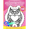 Valentine Day Crafts Animal Cards: Cut & Paste Workbook Scissor Skills Preschool Workbook age 3-4 - Paperback