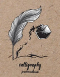 Calligraphy Practice NoteBook: Hand Lettering: Calligraphy Workbook: Wood: (Training, Exercises and Practice: Lettering calligraphy. Calligraphy book - Paperback