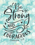 prayer journal, color and write: be strong and courageous Christian prayer daily diary Christian coloring book - Paperback