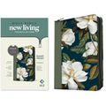 NLT Compact Giant Print Zipper Bible, Filament Enabled (Leatherlike, Magnolia Sage Green, Red Letter) - Imitation Leather