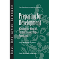 Preparing for Development: Making the Most of Formal Leadership Programs - Paperback