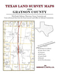Texas Land Survey Maps for Grayson County - Paperback