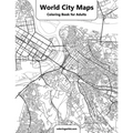 World City Maps Coloring Book for Adult - Paperback