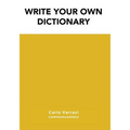 Write your own dictionary - Paperback
