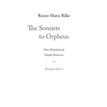 The Sonnets to Orpheus - Paperback