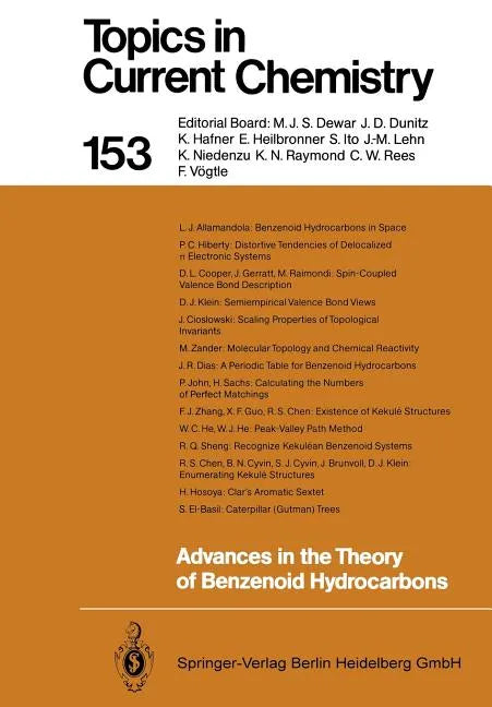 Advances in the Theory of Benzenoid Hydrocarbons - Paperback