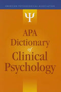 APA Dictionary of Clinical Psychology - Hardcover