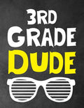 3rd Grade Dude: Funny Back To School notebook, Gift For Girls and Boys,109 College Ruled Line Paper, Cute School Notebook, School Composition Notebook - Paperback