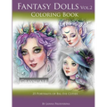 Fantasy Dolls Vol.2 Coloring Book Grayscale: 25 Portraits of Big Eye Cuties - Paperback
