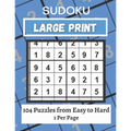 Large Print Sudoku Puzzle Book Easy to Hard: 101+ Sudoku Puzzles Large Print for Adults & Seniors - Paperback