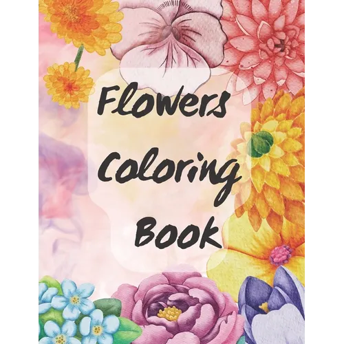 Flower Coloring Book - Paperback