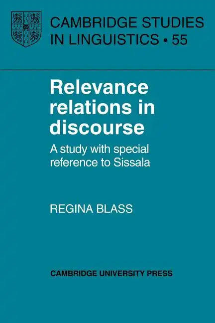 Relevance Relations in Discourse - Paperback