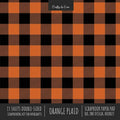 Orange Plaid Scrapbook Paper Pad 8x8 Decorative Scrapbooking Kit for Cardmaking Gifts, DIY Crafts, Printmaking, Papercrafts, Check Pattern Designer Pa - Paperback