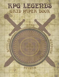 RPG Legends Grid Paper Book: Large Role Playing Graph Paper Book, Ideal for Creating Fantasy Maps, Worlds and Much More - Paperback