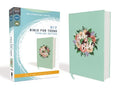 Niv, Bible for Teens, Thinline Edition, Cloth Over Board, Floral, Red Letter Edition, Comfort Print - Hardcover
