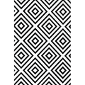 Hardcover Classic Notebook: 256 Lined Page Notebook, 7-x-10-inch, Black and White Geometric: 256 Lined Page Notebook, 7-x-10-inch, Black and White - Hardcover
