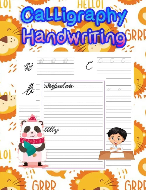 Calligraphy Handwriting: handwriting tracing workbook-handwriting practice paper for kids-handwriting practice sheets - Paperback