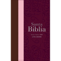 Biblia Rvr 1960 Letra Grande Tamaño Manual Tricolor Guinda Palo Rosa Marrón Con Cierre E Índice (Bible Rvr 1960 Large Print Handsize Leatherlike Trico - Leather