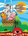 Toddler Coloring Book: Farm Animals, Activity Book for Kids Ages 2-4, Giant Coloring Books for Kids - Paperback