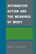 Affirmative Action and the Meanings of Merit - Paperback