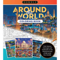 Around the World Coloring Book: Color Famous Cityscapes and Landmarks in the Whimsical Style of Folk Artist Eric Dowdle - Paperback