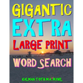 Gigantic Extra Large Print Word Search: 500 Entertaining Themed Puzzles - Paperback