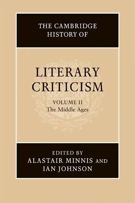 The Cambridge History of Literary Criticism - Paperback