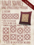 Flower Squares Hand Embroidery Patterns - Paperback