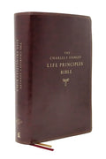 Nasb, Charles F. Stanley Life Principles Bible, 2nd Edition, Leathersoft, Burgundy, Thumb Indexed, Comfort Print: Holy Bible, New American Standard Bi - Imitation Leather
