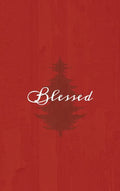 Blessed: A Red Hardcover Decorative Book for Decoration with Spine Text to Stack on Bookshelves, Decorate Coffee Tables, Christmas Decor, Holiday Deco - Hardcover