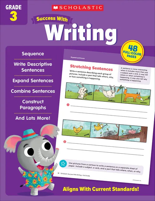 Scholastic Success with Writing Grade 3 Workbook - Paperback