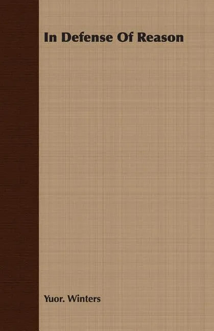 In Defense Of Reason - Paperback