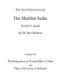 Shabbat Seder Teacher's Guide - Paperback