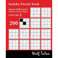 Sudoku Puzzle Book Mixed Difficulties - 200 Puzzles - Paperback