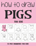 How to Draw Pigs for Kids - Paperback