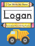 I Can Write My Name: Logan: Personalized Name Writing Practice - Paperback