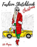 Fashion Sketchbook Christmas: Figure Female Template With Front View - Back View -Side View Large Figure Template For Easily Sketching Your Fashion - Paperback