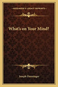 What's on Your Mind? - Paperback