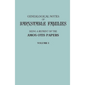 Genealogical Notes of Barnstable Families. Volume I [Massachusetts] - Paperback