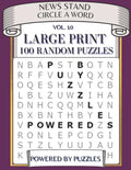 News Stand Circle a Word Vol.10: Large Print 100 Random Puzzles - Paperback