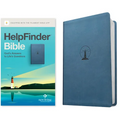 Helpfinder Bible Nlt, Filament Enabled (Leatherlike, Harbor Blue, Red Letter) - Imitation Leather