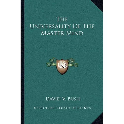 The Universality Of The Master Mind - Paperback