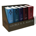 George R. R. Martin's a Game of Thrones Leather-Cloth Boxed Set (Song of Ice Andfire Series): A Game of Thrones, a Clash of Kings, a Storm of Swords, - Boxed Set
