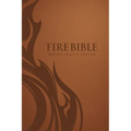 Mev Fire Bible: Brown Leather-Like Cover - Modern English Version - Imitation Leather