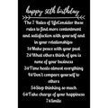 happy50th birthday The 7 Rules of Life - Paperback