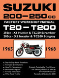 SUZUKI 200-250cc FACTORY WORKSHOP MANUAL T20-T200 ALL MODELS - Paperback