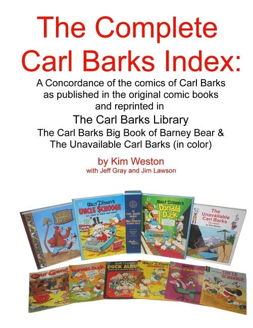 The Complete Carl Barks Index - Paperback