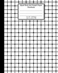 Quad Rule 5x5 Graph Paper Notebook. 8 X 10. 120 Pages. Geometric Shapes Cover: White Black Mesh Squares Dots Pattern Cover. Square Grid Paper, Graph R - Paperback