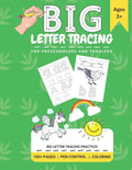 Big Letter Tracing: For Preschoolers And Toddlers: 100+ Pages, Pen Control, Coloring - Paperback