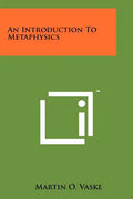 An Introduction To Metaphysics - Paperback